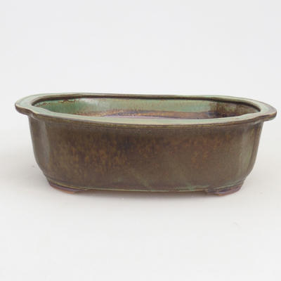 Keramik Bonsai Schüssel 24 x 21 x 7 cm, Farbe grün - 1