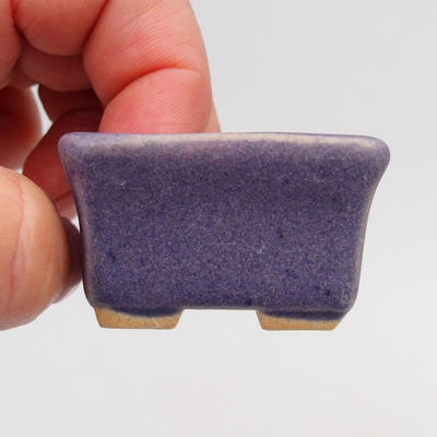 Mini-Bonsaischale 4 x 3,5 x 2,5 cm, Farbe violett - 1