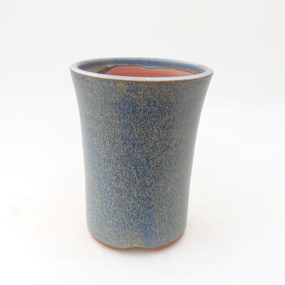 Bonsaischale aus Keramik 10 x 10 x 13,5 cm, Farbe blau - 1