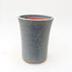 Bonsaischale aus Keramik 10 x 10 x 13,5 cm, Farbe blau - 1/3