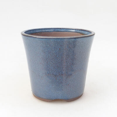 Bonsaischale aus Keramik 11 x 11 x 10,5 cm, Farbe blau - 1