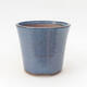 Bonsaischale aus Keramik 11 x 11 x 10,5 cm, Farbe blau - 1/3