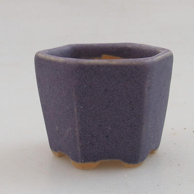 Mini-Bonsaischale 4,5 x 4,5 x 3,5 cm, Farbe violett - 1