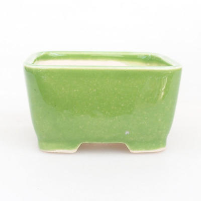 Mini Bonsai Schüssel 7 x 7 x 4 cm, Farbe grün - 1