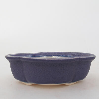 Keramik-Bonsaischale 10 x 7 x 3 cm, Farbe Lila - 1
