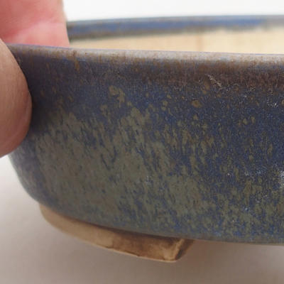 Keramische Bonsai-Schale 15 x 13,5 x 4 cm, Farbe blau - 1