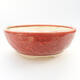 Keramik Bonsai Schüssel 13 x 13 x 5 cm, Ziegelfarbe - 1/3