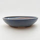 Keramische Bonsai-Schale 20 x 20 x 4,5 cm, Farbe blau - 1/3