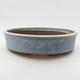 Keramik Bonsai Schüssel 24 x 24 x 6 cm, Farbe blau - 1/3