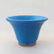Bonsaischale aus Keramik 9,5 x 9,5 x 6,5 cm, Farbe blau - 1/3