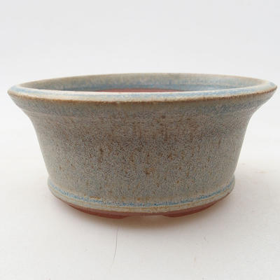 Keramische Bonsai-Schale 10 x 10 x 4,5 cm, Farbe blau - 1