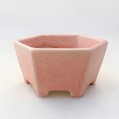 Bonsaischale aus Keramik 9,5 x 8,5 x 4,5 cm, Farbe Rosa - 1