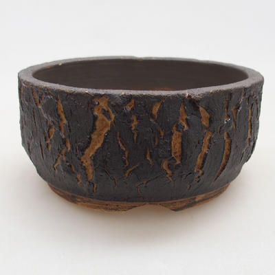Keramik Bonsai Schüssel 14 x 14 x 6,5 cm, Farbe rissig - 1