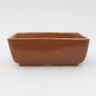Keramik Bonsai Schüssel 12 x 9 x 4,5 cm, Farbe braun - 2. Qualität - 1