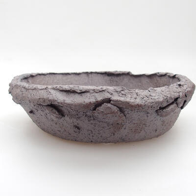 Keramik-Bonsaischale 18 x 18 x 5 cm, Farbe braun - 1