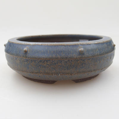 Keramik Bonsai Schüssel - 15 x 15 x 5 cm, Farbe blau - 1