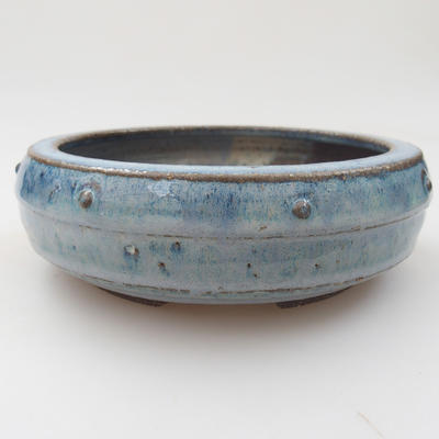 Keramik Bonsai Schüssel - 16 x 16 x 5 cm, Farbe blau - 1