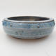 Keramik Bonsai Schüssel - 16 x 16 x 5 cm, Farbe blau - 1/3