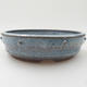 Keramik Bonsai Schüssel - 18,5 x 18,5 x 5 cm, Farbe blau - 1/3