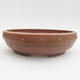 Keramik Bonsai Schüssel - 24 x 24 x 6,5 cm, rote Farbe - 1/3