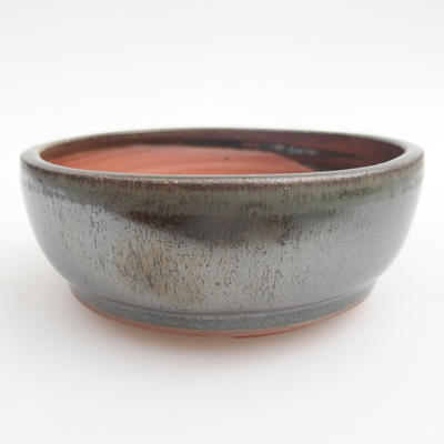 Keramik Bonsai Schüssel 11 x 11 x 4,5 cm, Farbe grün - 1