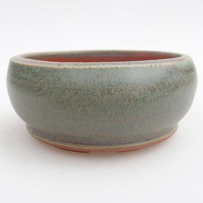 Keramik Bonsaischale 10 x 10 x 4,5 cm, Farbe grün - 1