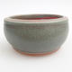 Keramik Bonsai Schüssel 10 x 10 x 5 cm, Farbe grün - 1/3