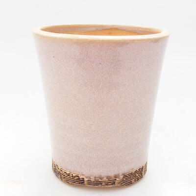 Keramik-Bonsaischale 8,5 x 8,5 x 9,5 cm, Farbe rosa - 1