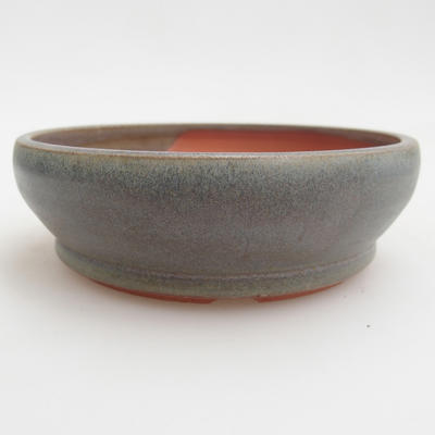 Keramik Bonsaischale 11,5 x 11,5 x 3,5 cm, Farbe grün - 1