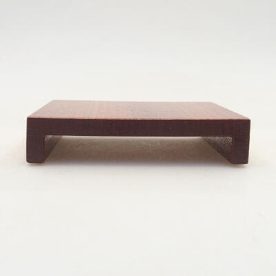 Holztisch unter dem Bonsai braun 8 x 6 x 1,5 cm - 1