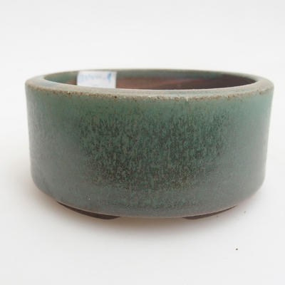 Keramik Bonsaischale 8,5 x 8,5 x 4 cm, Farbe grün - 1