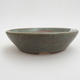 Keramik Bonsai Schüssel 9 x 9 x 2 cm, Farbe grün - 1/3