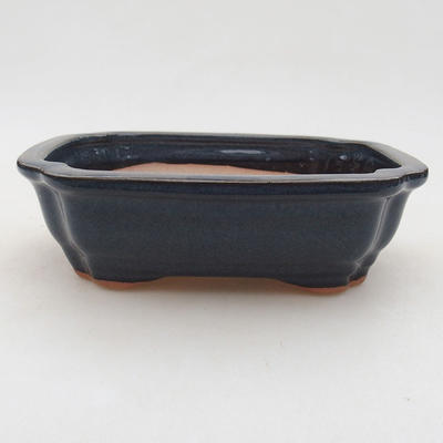 Keramische Bonsai-Schale 15 x 11,5 x 4,5 cm, Farbe blau - 1