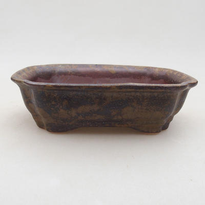 Keramik Bonsai Schüssel 15 x 12 x 4 cm, Farbe braun - 1