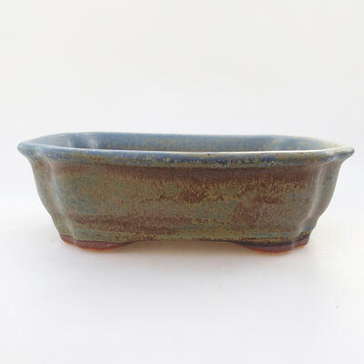 Bonsaischale aus Keramik 15 x 12 x 4 cm, Farbe blau - 1