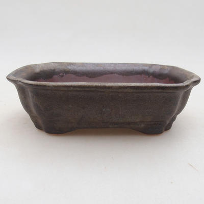 Keramische Bonsai-Schale 15 x 12 x 4 cm, graue Farbe - 1