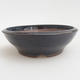 Keramik Bonsai Schüssel 10 x 10 x 3 cm, Farbe blau - 1/3