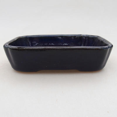 Keramische Bonsai-Schale 12 x 9 x 2,5 cm, Farbe blau - 1