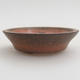 Keramik Bonsai Schüssel 6 x 6 x 1,5 cm, rote Farbe - 1/3