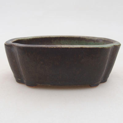 Keramische Bonsai-Schale 10 x 7,5 x 3,5 cm, Farbe grün - 1
