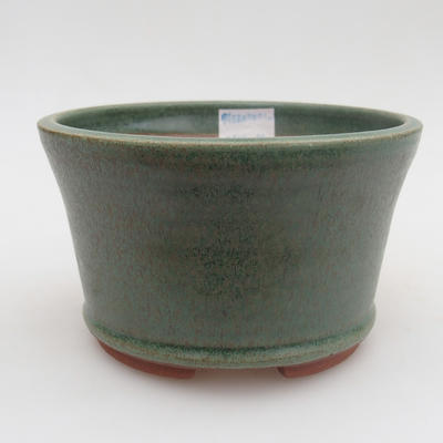 Keramik Bonsaischale 12 x 12 x 7,5 cm, Farbe grün - 1