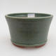 Keramik Bonsaischale 12 x 12 x 7,5 cm, Farbe grün - 1/3