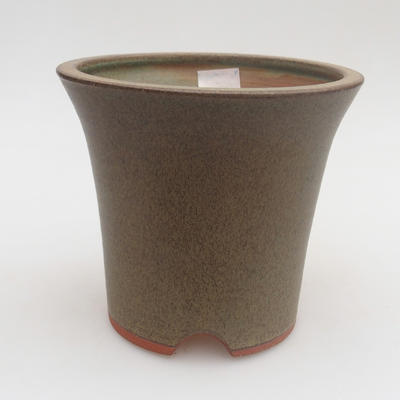 Keramik Bonsai Schüssel 13 x 13 x 12 cm, Farbe grau - 1