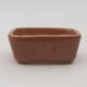 Keramik Bonsai Schüssel 8 x 7 x 3 cm, Farbe braun - 2. Qualität - 1/4