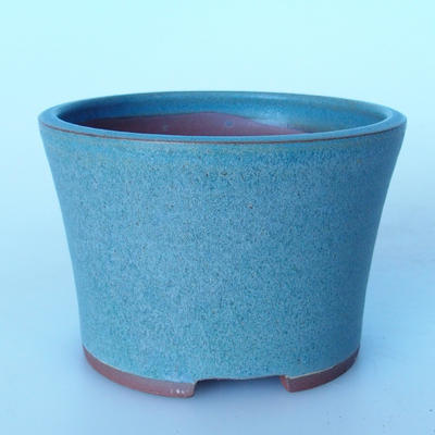 Keramik Bonsai Schüssel 11,5 x 11,5 x 8 cm Farbe blau - 1
