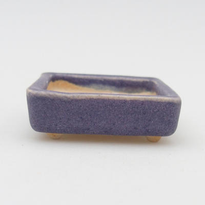 Mini-Bonsaischale 4,5 x 4,5 x 1,5 cm, Farbe violett - 1