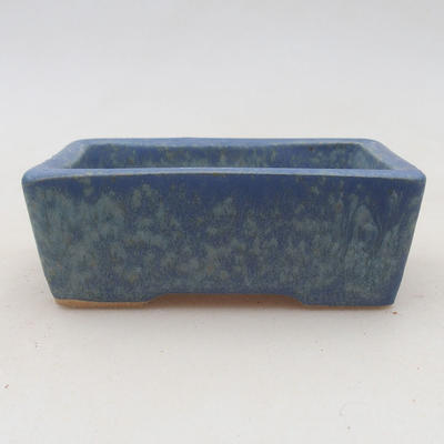Keramik Bonsai Schüssel 9,5 x 7 x 3,5 cm, Farbe blau - 2. Qualität - 1