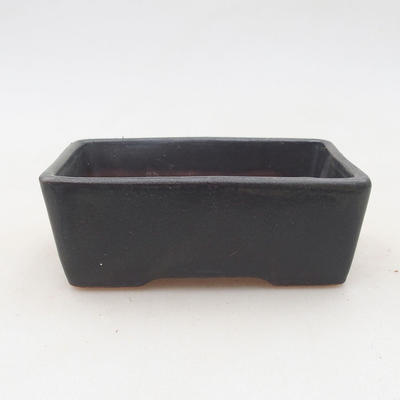 Keramische Bonsai-Schale 9,5 x 7 x 3,5 cm, graue Farbe - 2. Qualität - 1