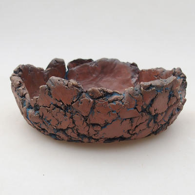 Keramik Bonsai Schüssel 14 x 14 x 5 cm, graue Farbe - 2. Qualität - 1