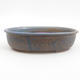 Keramik Bonsai Schüssel 19 x 15 x 4,5 cm, braun-blaue Farbe - 1/4